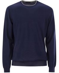 Fay - Cotton Crew Neck Jumper - Lyst