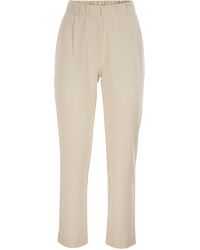 Weekend by Maxmara - Wkdelfo Slim Fit Stretch-Hose aus technischem Jersey - Lyst