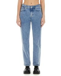 Moschino - Boyfriend Mid Rise Jeans - Lyst