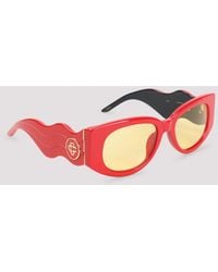 CASABLANCA - Oval Wave Sunglasses - Lyst