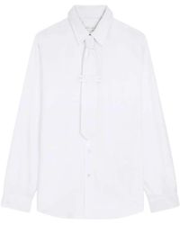 Dries Van Noten - Classic Cotton Shirt With Tie - Lyst