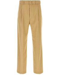 Dries Van Noten - Camel Viscose Blend Pant - Lyst