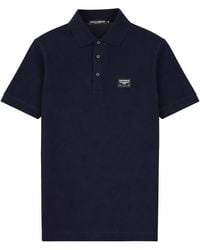 Dolce & Gabbana - Polo Con Patch Logo - Lyst