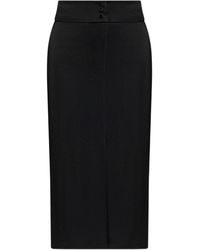 forte_forte - Shiny Anvers Satin Pencil Skirt - Lyst