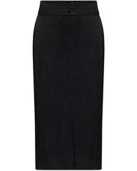 Forte Forte - Shiny Anvers Satin Bleistiftrock - Lyst