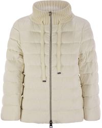 Herno - Resort Hood in staubiger Samt - Lyst