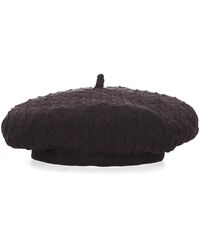 ベレー帽 LORO PIANA DARK BROWN SILK HAT BERET Anna silk beret in brown - Loro Piana | Mytheresa