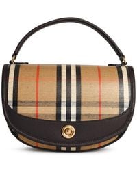 Burberry - 'Highlands' Sand Cotton Blend Crossbody Bag - Lyst