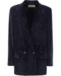 Peserico - Velvet Blazer de doble pecho - Lyst
