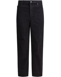 Self-Portrait - Wide Leg Jeans Nero-Donna - Lyst