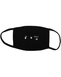 Off-White c/o Virgil Abloh - Mascherine Mask Uomo Cotone Nero - Lyst