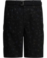 Sacai - Short cargo à fleurs - Lyst