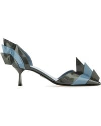 Prada - Two-Tone Leather Pumps - Lyst