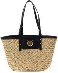 Pinko - Love Summer Basket Shoulder Bags - Lyst