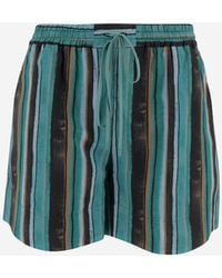 Pinko - Katoenen Short Met Gestreept Patroon - Lyst