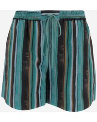 Pinko - Shorts Striped Cotton - Lyst