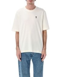 Ami Paris - T-shirts En Polo's Wit - Lyst