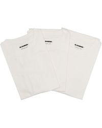 Jil Sander - Logo T -Shirt Pack von 3 - Lyst