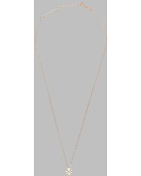 Tory Burch - Logo Pendant Necklace - Lyst