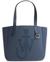 JW Anderson - Jw Anderson Belt Tote Boiled Wool Shoulder Bag - Lyst