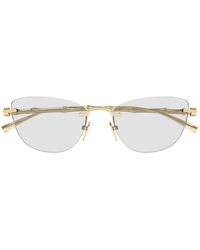 Gucci - Brillen Gg2063 S 006 Gold/Transparent Damen - Lyst