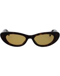 Bottega Veneta - Oval Sunglasses Bv1447 S 002 - Lyst
