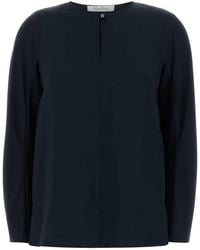 Max Mara - Midnight Stretch Silk Mitico Blouse - Lyst
