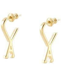 Ami Paris - Pendientes ADC metal oro - Lyst