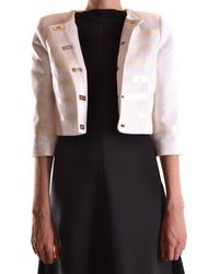 Elisabetta Franchi - Jas Wit - Lyst