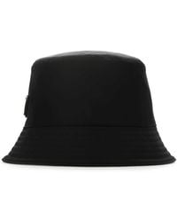 Prada - Logo-Triangle Bucket Hat - Lyst