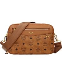 MCM - Crossbody Bag/Cognac Fabric - Lyst