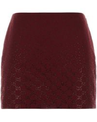 Gucci - Gg Fabric Mini Skirt - Lyst