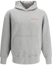 KENZO - Felpa Con Cappuccio Oversized Grigia - Lyst
