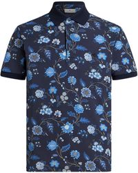 Etro - Polo A Fiori - Lyst
