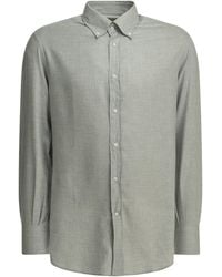 Brunello Cucinelli - Casual Cotton Flannel Shirt - Lyst