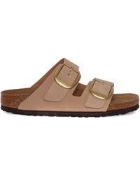 Birkenstock - Arizona Big Buckle Sandcastle, Nubukleder, S - Lyst