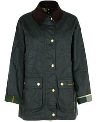 Barbour - 'Beadnell' Waxed Cotton Jacket - Lyst