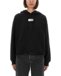 MM6 by Maison Margiela - 'Numeric Signature Mm6' Hoodie - Lyst