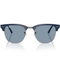 Ray-Ban - Sonnenbrille Rb3016 687956 Clubmaster Blau Gunmetal/Blau Unisex - Lyst