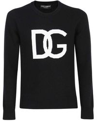 Dolce & Gabbana - Logo-Pullover aus Wolle - Lyst