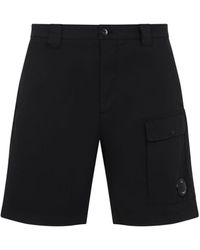 C.P. Company - C.P. Logotipo de la empresa pantalones cortos de carga - Lyst