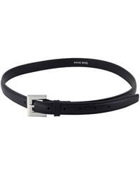 Anine Bing - Nicola Riem Leer Zwart - Lyst