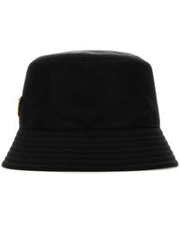 Prada - Logo-Triangle Bucket Hat - Lyst