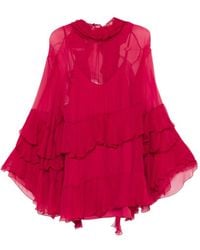 Chloé - Silk Dress - Lyst