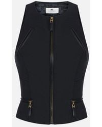 Elisabetta Franchi - Top avec des détails zip - Lyst