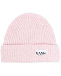 Ganni - Wool Beanie - Lyst