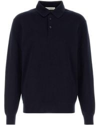 Umit Benan - Midnight Cashmere Blend Polo Shirt - Lyst