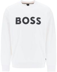 BOSS by HUGO BOSS - Logo Druck Sweatshirt - Lyst
