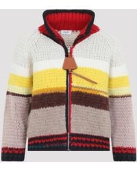 Celine - Chunky Knit Zip-Front Cardigan - Lyst