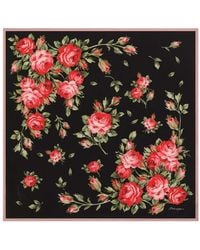 Dolce & Gabbana - Foulard À Fleurs Imprimées - Lyst